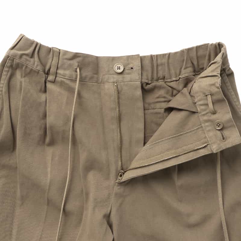 BARNEYS NEW YORK ストレッチイージーワイドパンツ BEIGE