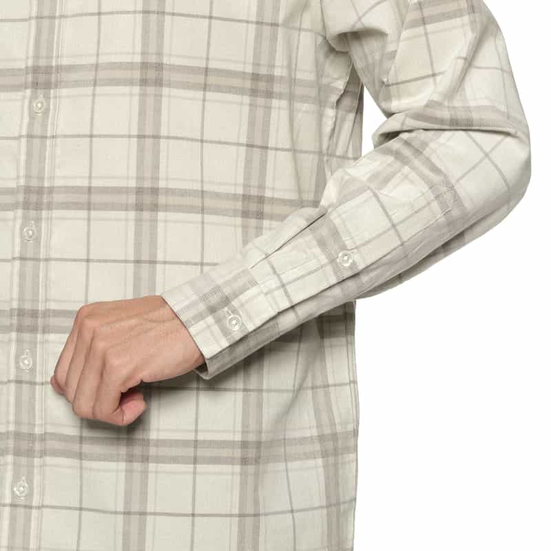 BARNEYS NEW YORK チェック柄シャツ WHITE