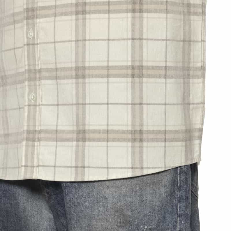 BARNEYS NEW YORK チェック柄シャツ WHITE