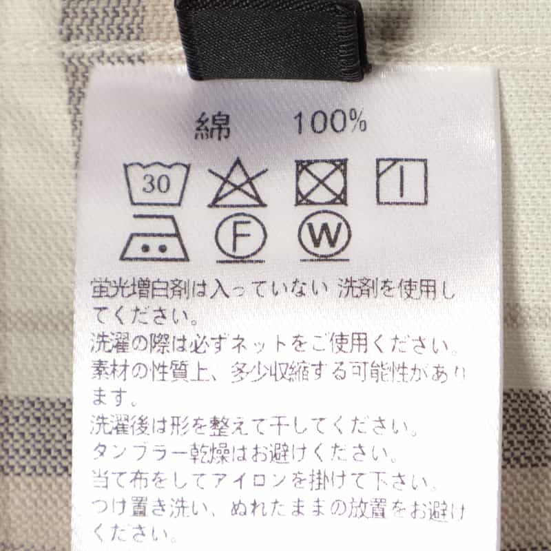 BARNEYS NEW YORK チェック柄シャツ WHITE