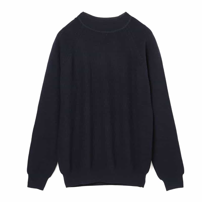 BARNEYS NEW YORK クルーネックニットプルオーバー NAVY