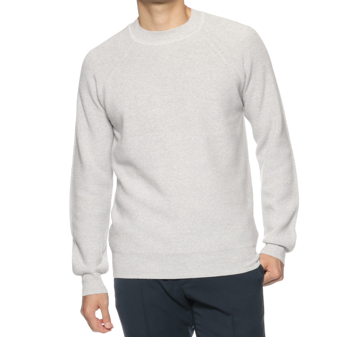 クルーネックニットプルオーバー