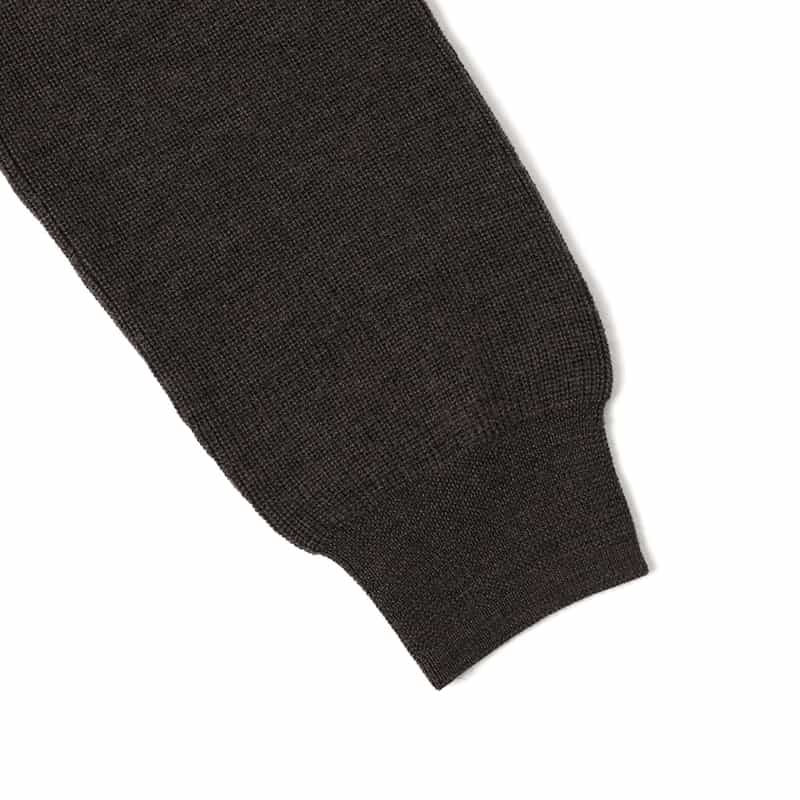 BARNEYS NEW YORK ハイネックジップアップニットカーディガン BEIGE