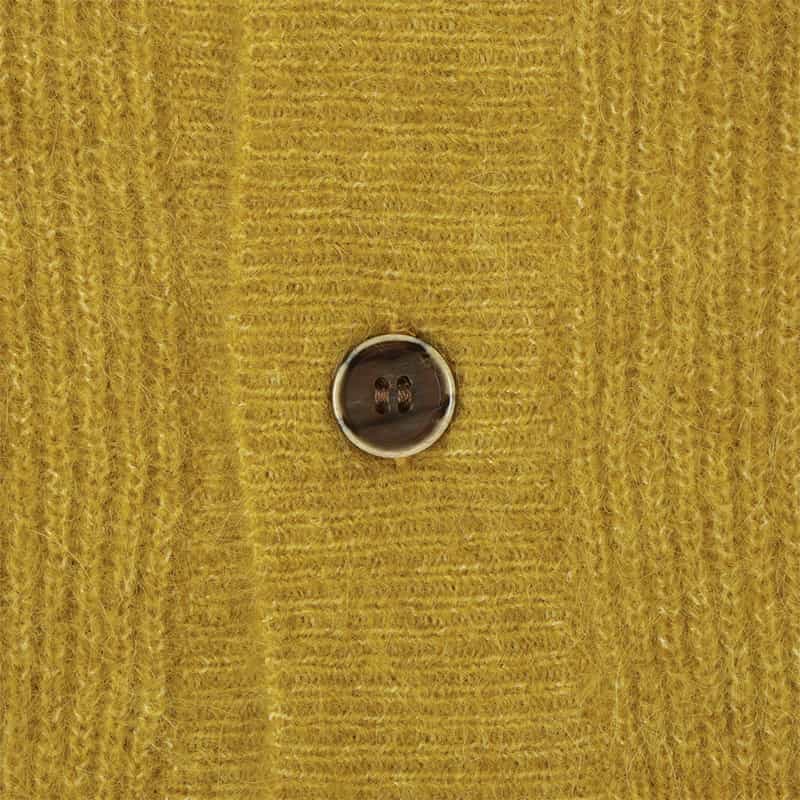 BARNEYS NEW YORK シャギーニットカーディガン YELLOW