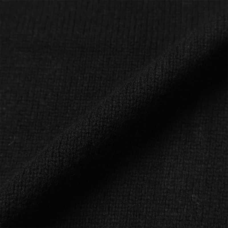 BARNEYS NEW YORK ジップアップニットパーカー BLACK