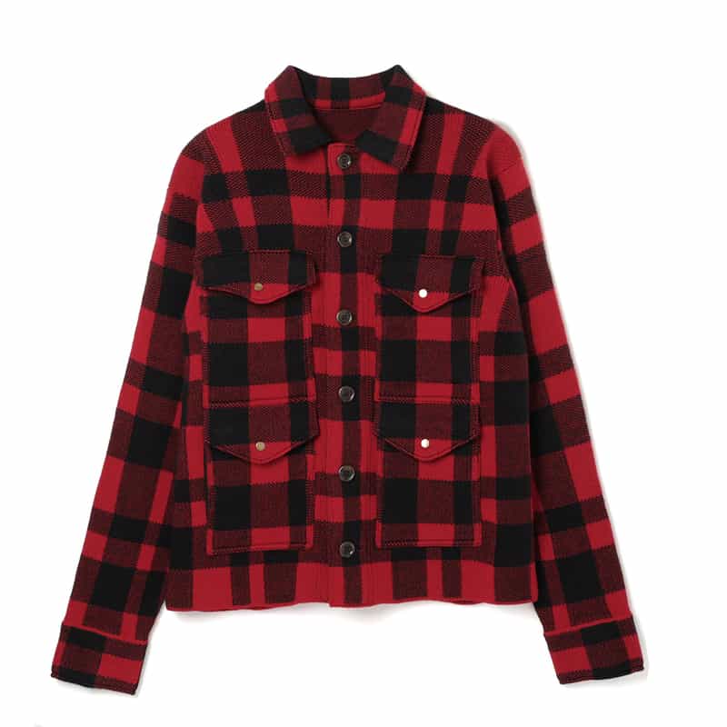 BARNEYS NEW YORK ニットジャケット RED