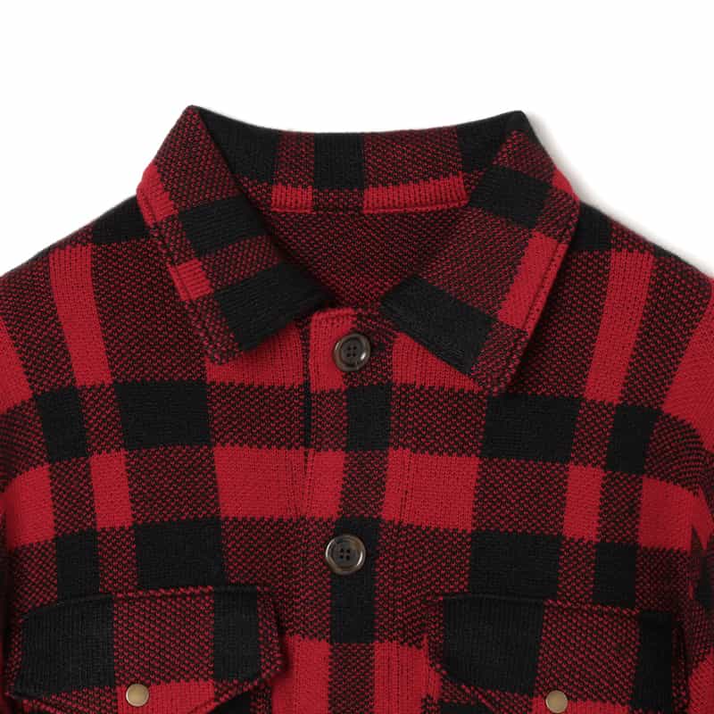 BARNEYS NEW YORK ニットジャケット RED