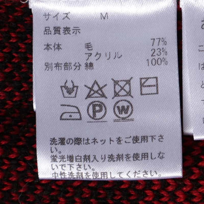 BARNEYS NEW YORK ニットシャツジャケット RED