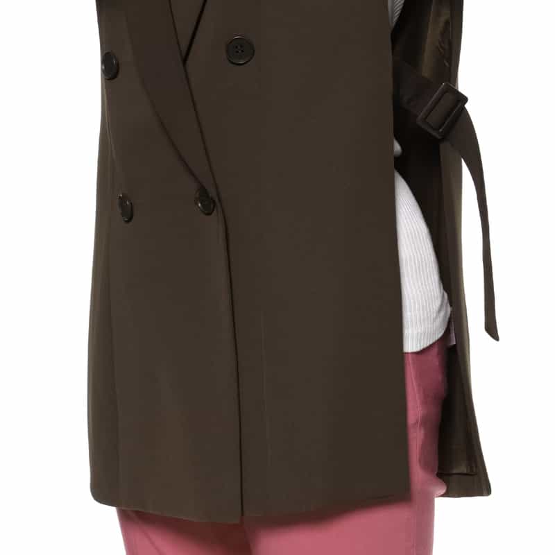 BARNEYS NEW YORK テーラード スリーブレスジレ BROWN