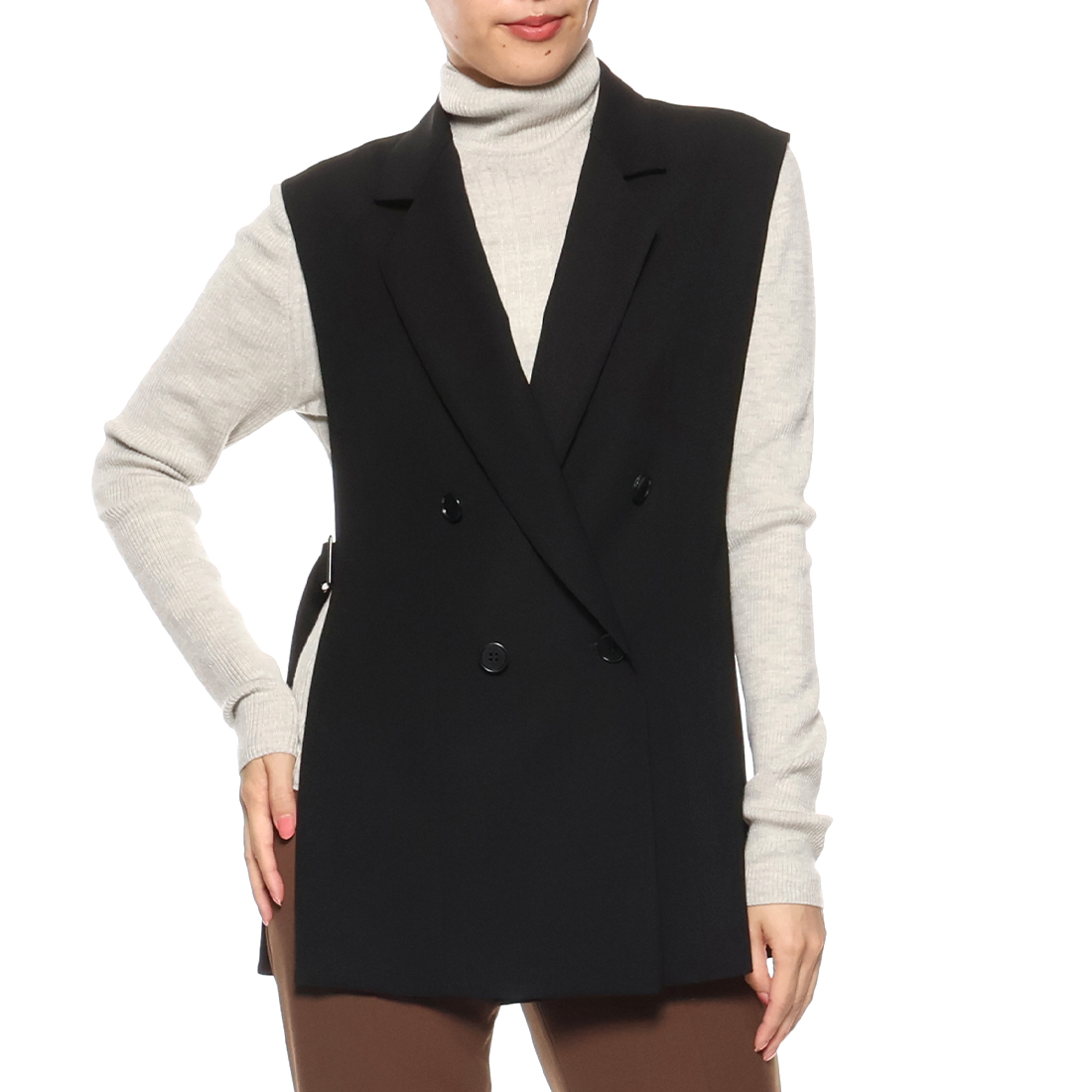 テーラード スリーブレスジレ