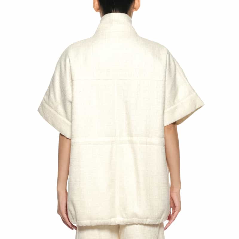 BARNEYS NEW YORK セットアップ ツイード素材 M-65型フィールドジャケット IVORY
