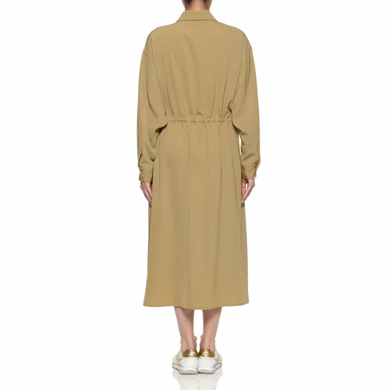 BARNEYS NEW YORK シャツコート ベルテッドドレス BEIGE