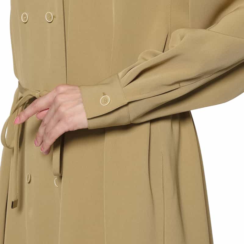 BARNEYS NEW YORK シャツコート ベルテッドドレス BEIGE