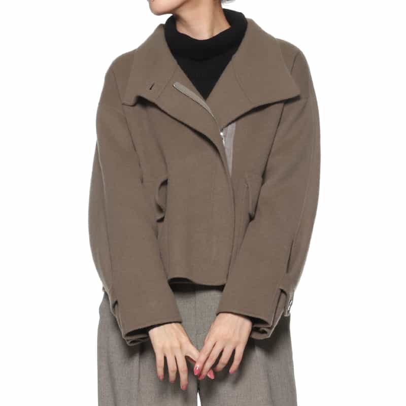 BARNEYS NEW YORK リバーショートコート BROWN