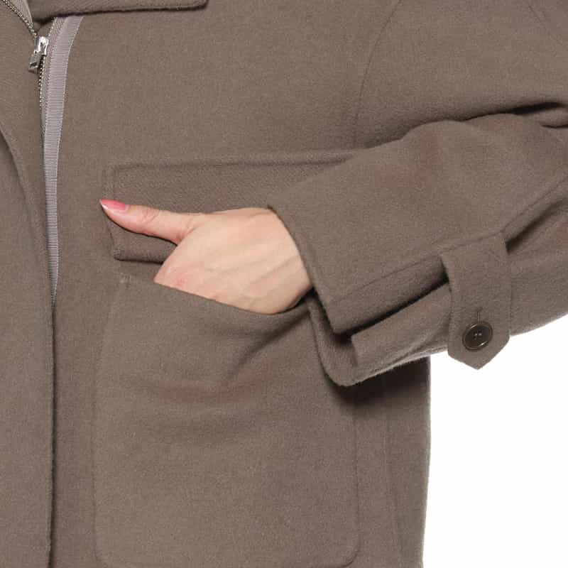 BARNEYS NEW YORK リバーショートコート BROWN