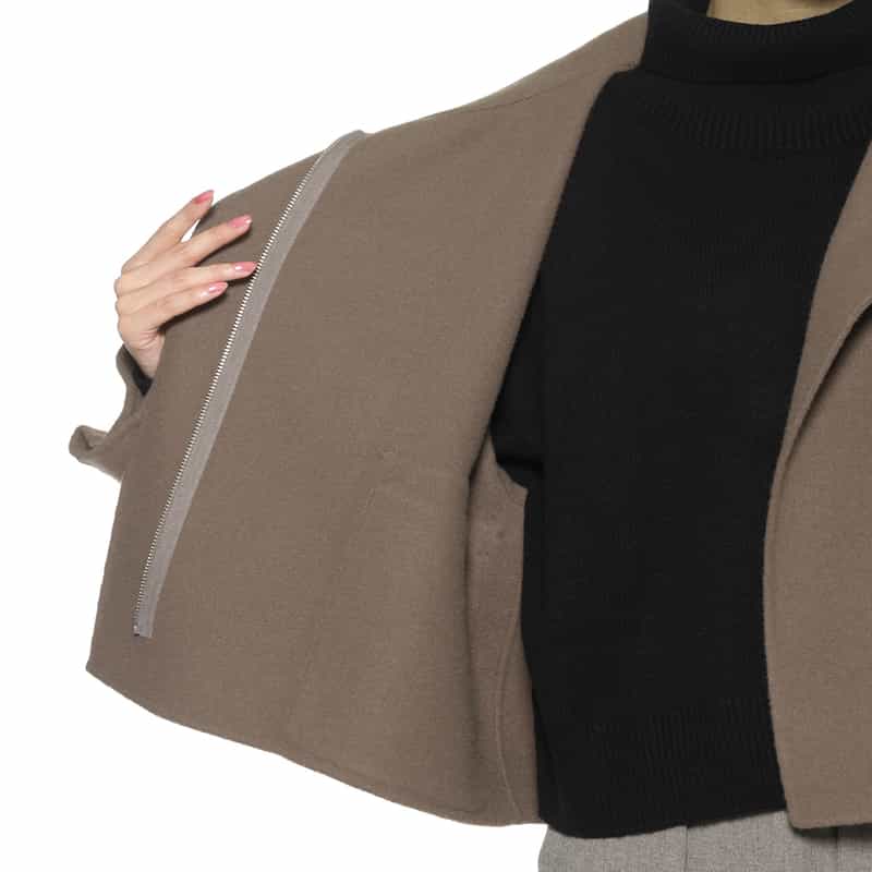 BARNEYS NEW YORK リバーショートコート BROWN