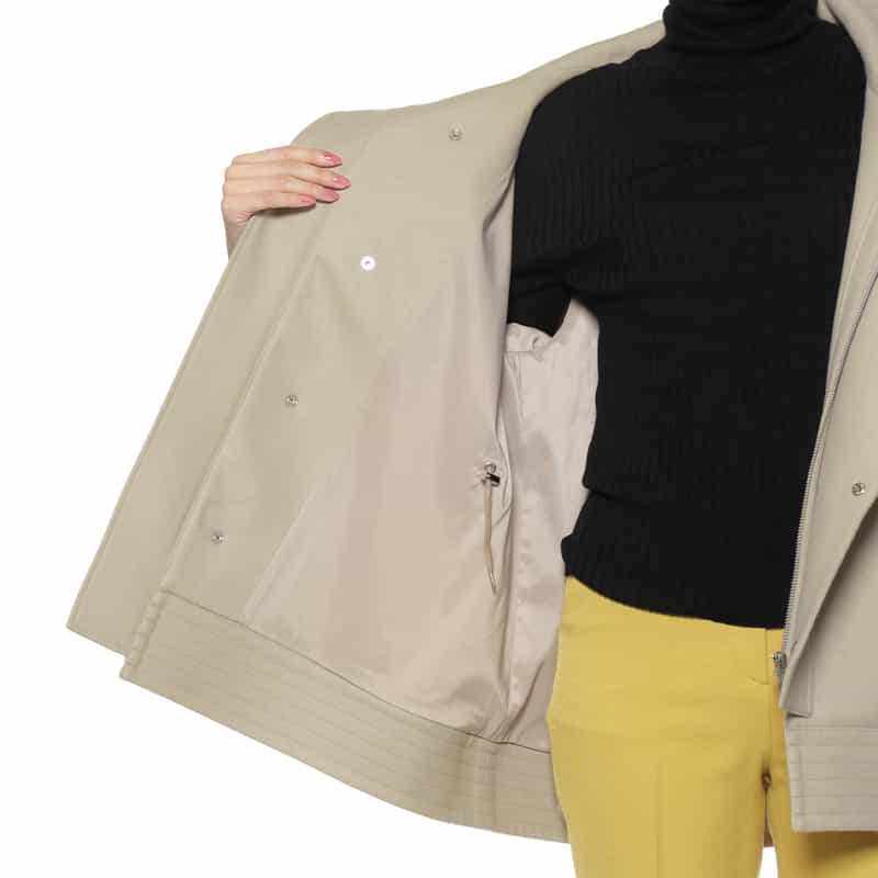 BARNEYS NEW YORK ショート トッパーコート BEIGE