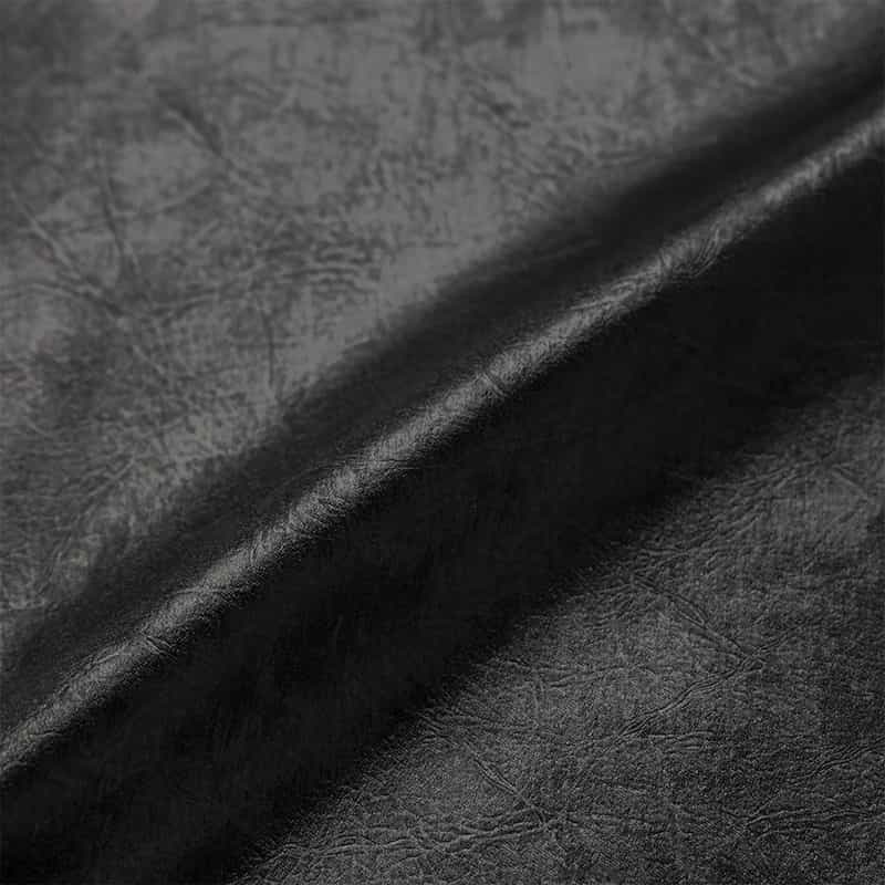 BARNEYS NEW YORK ウォッシャブル レザーライクミドルスカート BLACK