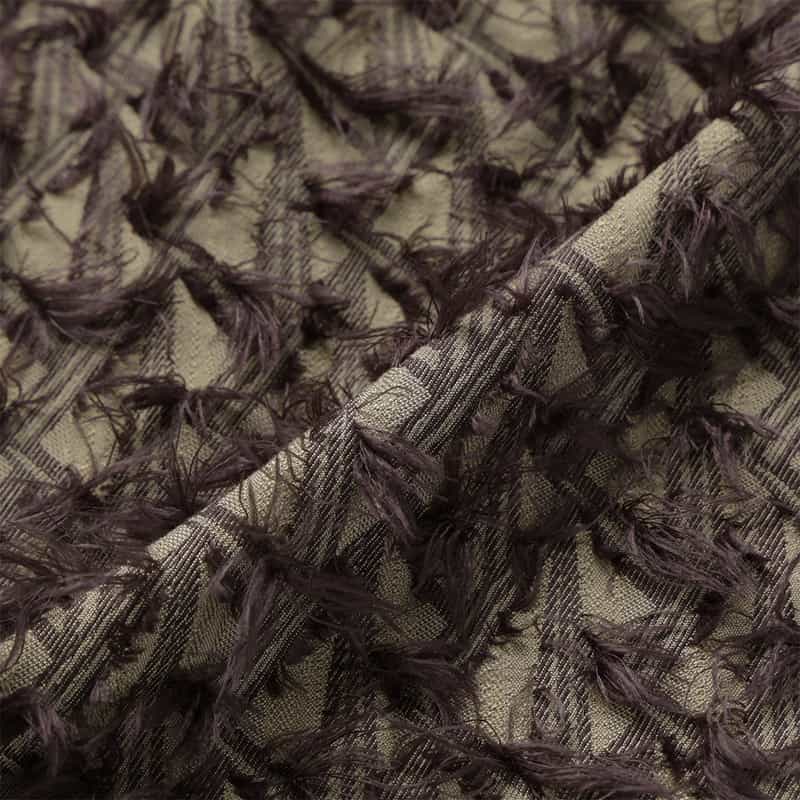 BARNEYS NEW YORK ウォッシャブル シャギー素材ノースリーブ BROWN