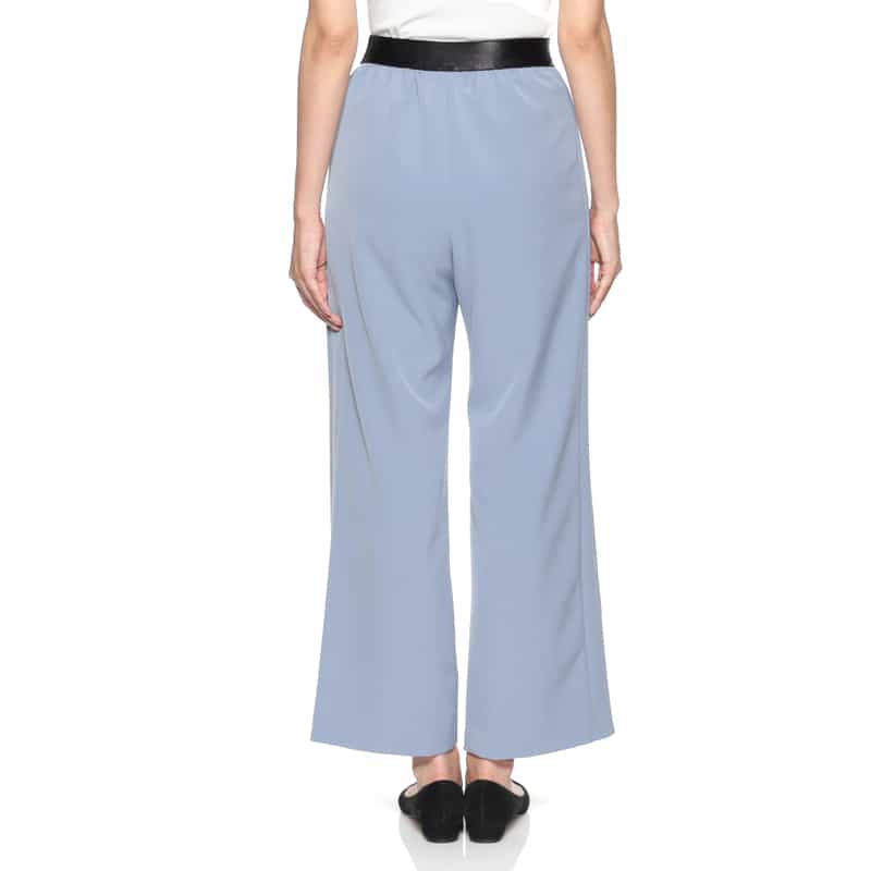 BARNEYS NEW YORK ウォッシャブル ワイドフレアパンツ BLUE