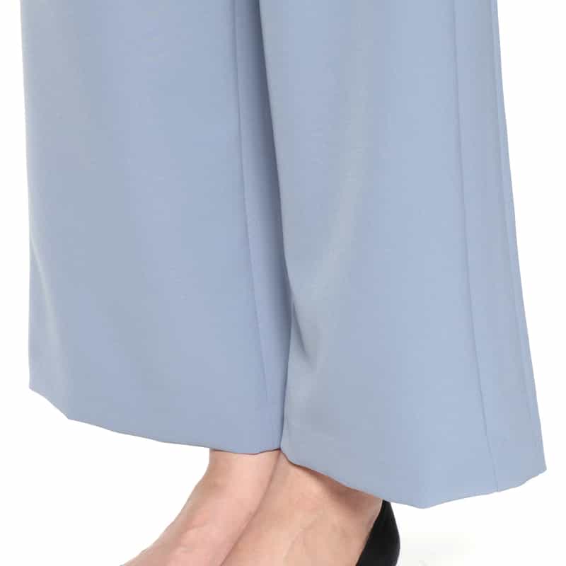 BARNEYS NEW YORK ウォッシャブル ワイドフレアパンツ BLUE