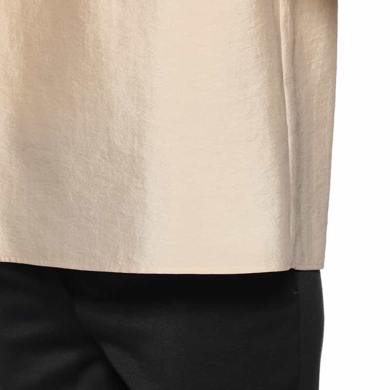 BARNEYS NEW YORK ウォッシャブル ドロップショルダーブラウス BEIGE