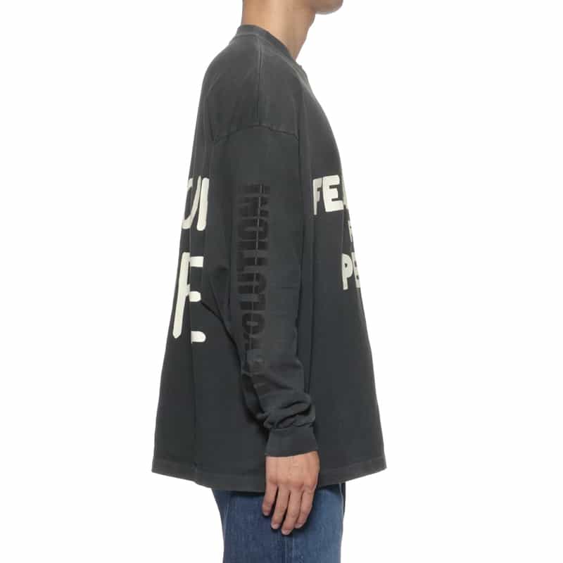 FEAR OF GOD FEAR OF GOD<フィア オブ ゴッド> ロゴ入りロングスリーブカットソー BLACK