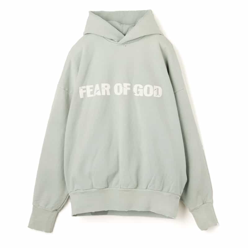 FEAR OF GOD FEAR OF GOD＜フィア オブ ゴッド＞ ロゴ入りスウェットフーディ LIGHT GRAY