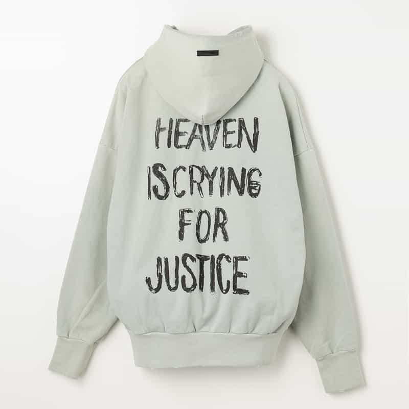 FEAR OF GOD FEAR OF GOD＜フィア オブ ゴッド＞ ロゴ入りスウェットフーディ LIGHT GRAY