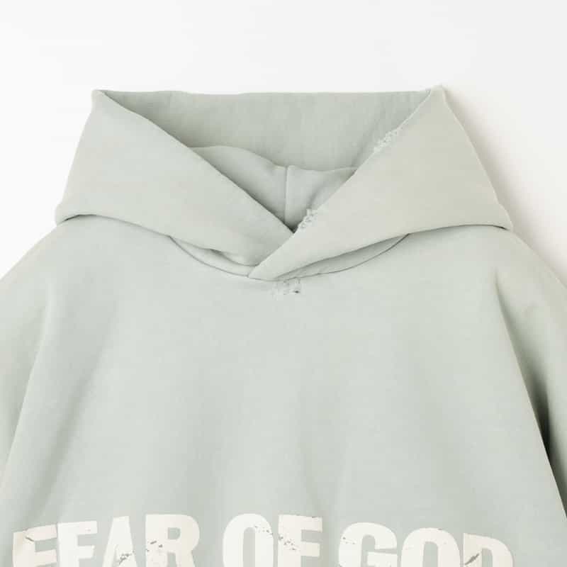 FEAR OF GOD FEAR OF GOD＜フィア オブ ゴッド＞ ロゴ入りスウェットフーディ LIGHT GRAY