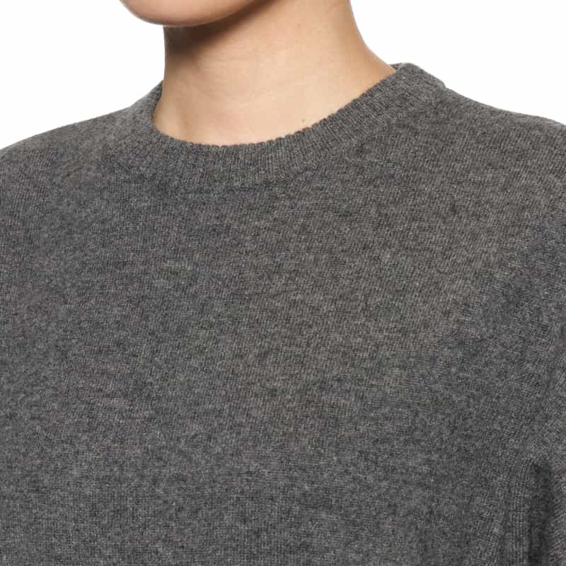 LOULOU DE SAISON LOU LOU DE SAISON＜ルル デ セゾン＞ クルーネックニットプルオーバー GRAY