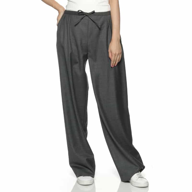LOULOU DE SAISON LOU LOU DE SAISON＜ルル デ セゾン＞ ドローストリング ワイドパンツ GRAY