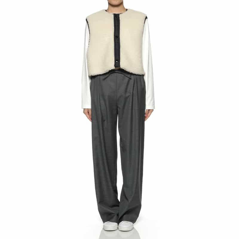 LOULOU DE SAISON LOU LOU DE SAISON＜ルル デ セゾン＞ ドローストリング ワイドパンツ GRAY