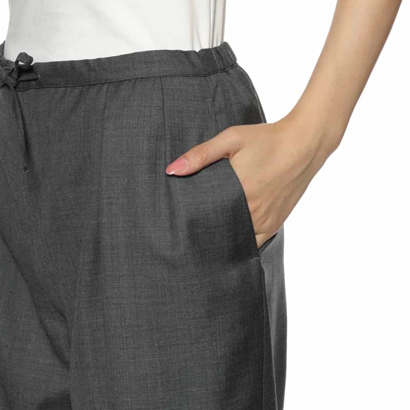 LOULOU DE SAISON LOU LOU DE SAISON＜ルル デ セゾン＞ ドローストリング ワイドパンツ GRAY