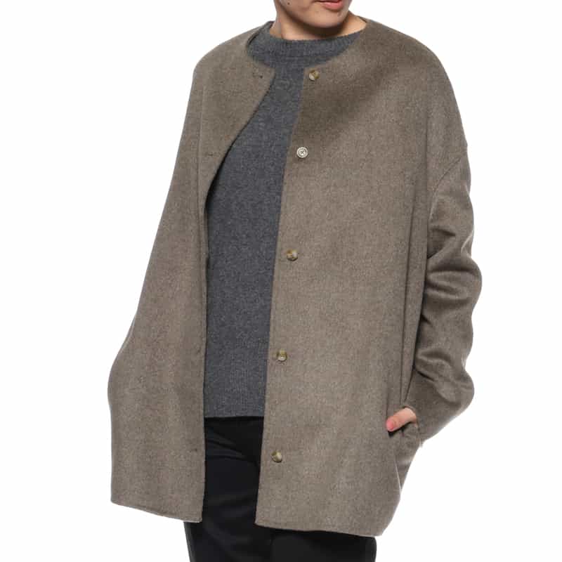 LOULOU DE SAISON LOU LOU DE SAISON＜ルル デ セゾン＞ ラウンドカラーコート BEIGE