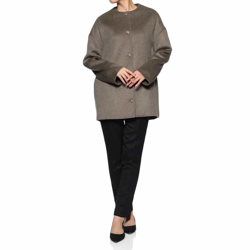 LOULOU DE SAISON LOU LOU DE SAISON<ルル デ セゾン> ラウンドカラーコート BEIGE