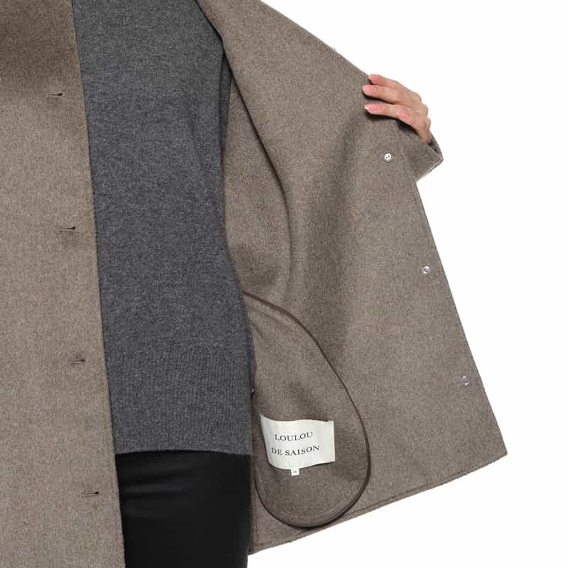 LOULOU DE SAISON LOU LOU DE SAISON<ルル デ セゾン> ラウンドカラーコート BEIGE