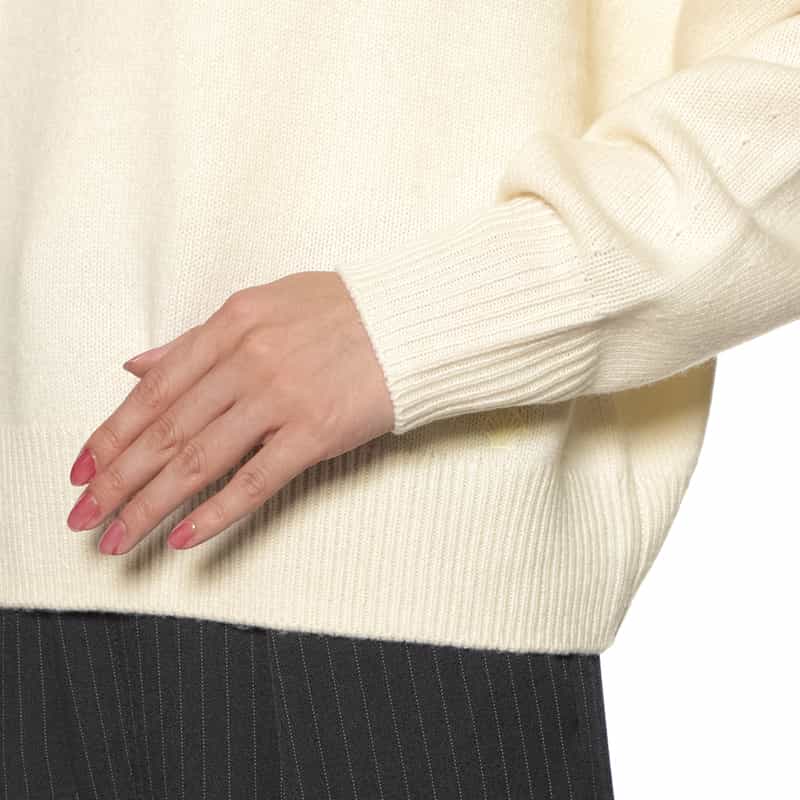 LOULOU DE SAISON LOU LOU DE SAISON ＜ルル デ セゾン＞ ウールカシミヤ タートルネックニットプルオーバー IVORY