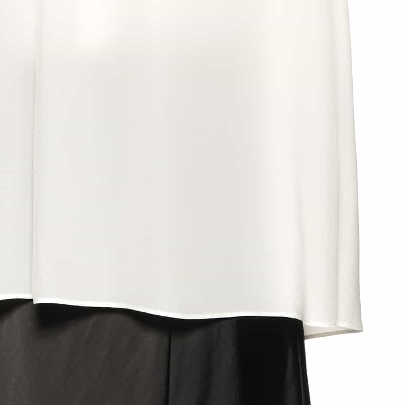 BARNEYS NEW YORK ウォッシャブル ノースリーブブラウス WHITE