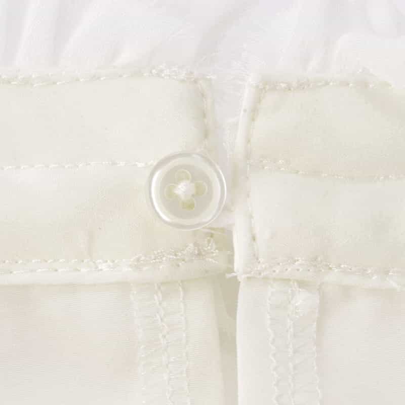 BARNEYS NEW YORK ウォッシャブル ノースリーブブラウス WHITE