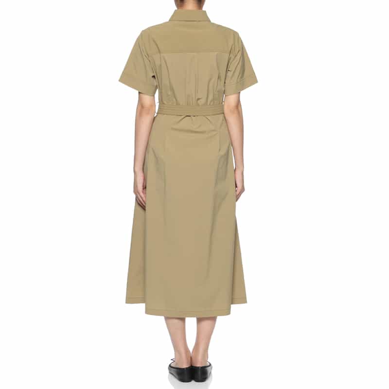 BARNEYS NEW YORK ウォッシャブル サファリドレス BEIGE