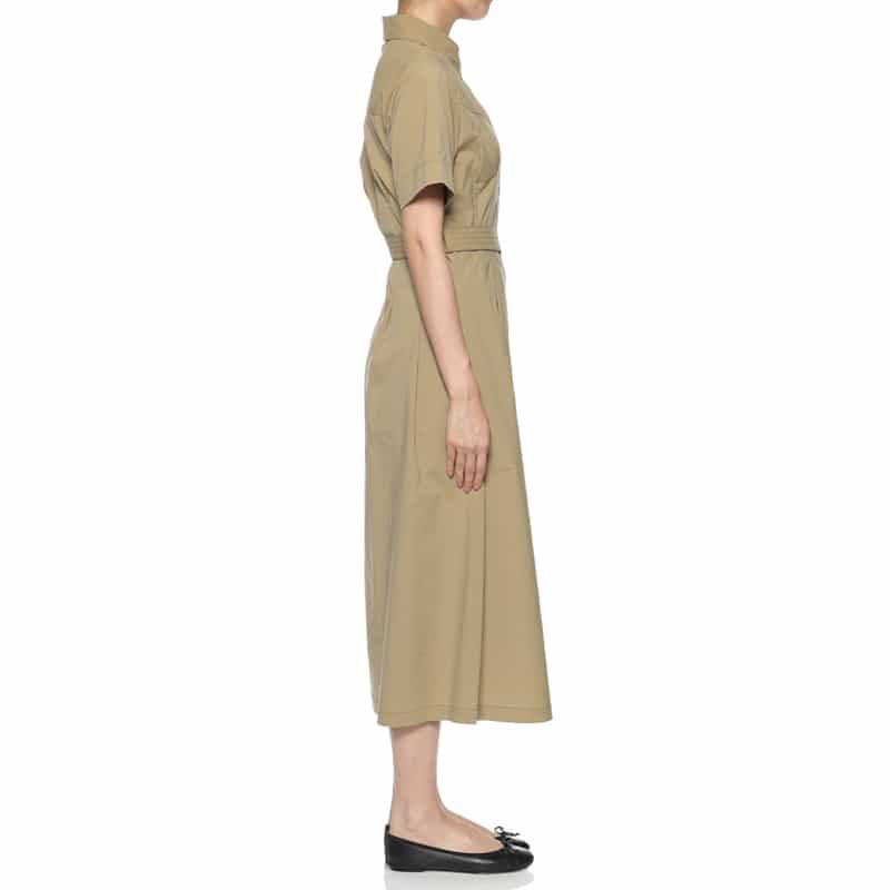 BARNEYS NEW YORK ウォッシャブル サファリドレス BEIGE