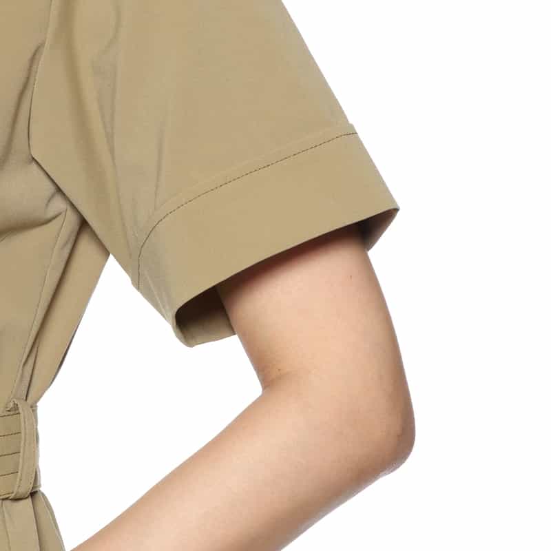 BARNEYS NEW YORK ウォッシャブル サファリドレス BEIGE