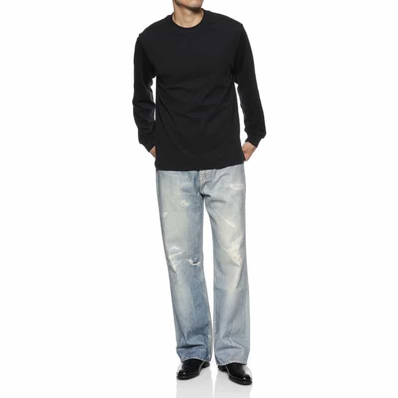 OUR LEGACY OUR LEGACY＜アワー レガシー＞ ダメージ加工デニムパンツ LIGHT BLUE