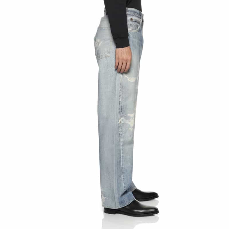 OUR LEGACY OUR LEGACY＜アワー レガシー＞ ダメージ加工デニムパンツ LIGHT BLUE