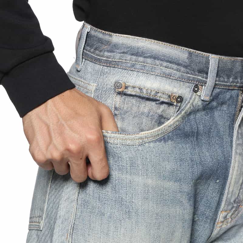 OUR LEGACY OUR LEGACY＜アワー レガシー＞ ダメージ加工デニムパンツ LIGHT BLUE