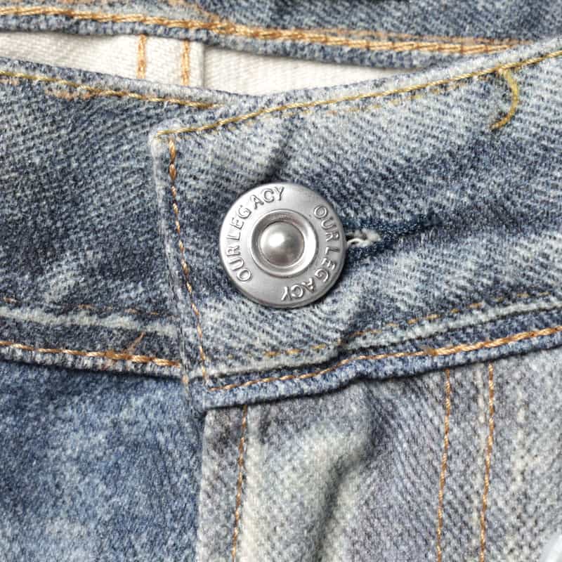 OUR LEGACY OUR LEGACY＜アワー レガシー＞ ダメージ加工デニムパンツ LIGHT BLUE