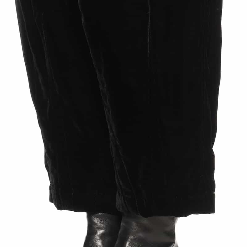 MADISONBLUE MADISONBLUE ＜マディソンブルー＞ ベルベット素材ドローストリングパンツ BLACK