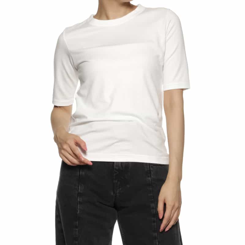 MADISONBLUE MADISONBLUE ＜マディソンブルー＞ ジャージークルーネックカットソー WHITE