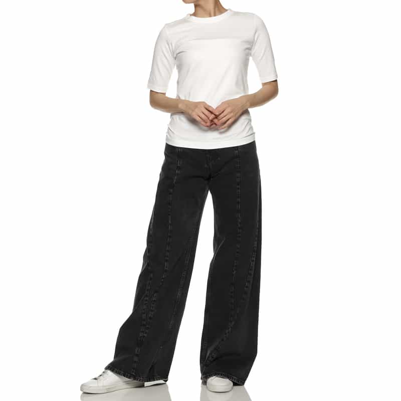 MADISONBLUE MADISONBLUE ＜マディソンブルー＞ ジャージークルーネックカットソー WHITE